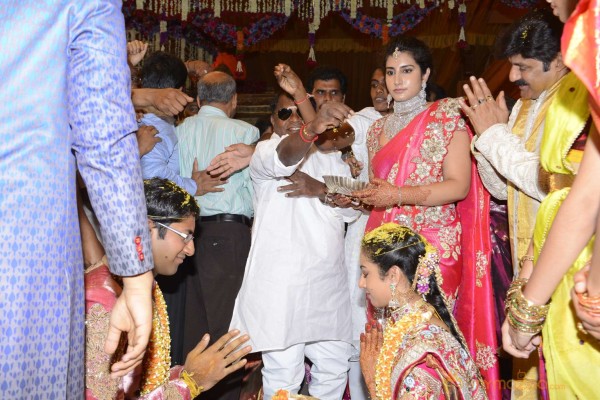 Balakrishna's Daughter Tejaswini Weds Sri Bharat Wedding Photos 