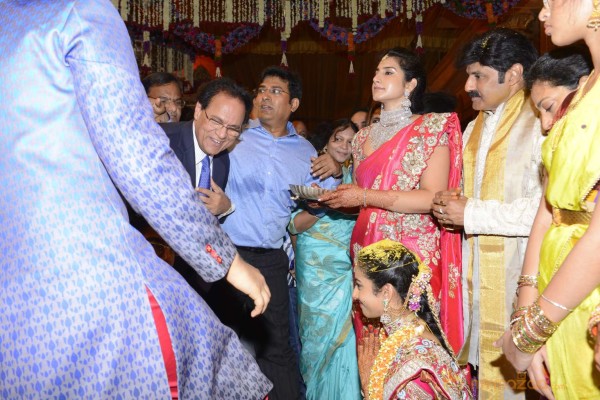 Balakrishna's Daughter Tejaswini Weds Sri Bharat Wedding Photos 