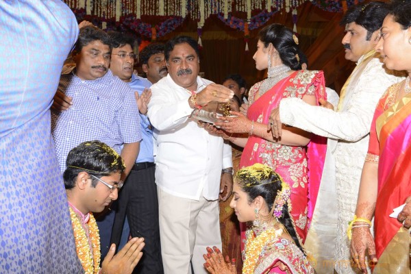 Balakrishna's Daughter Tejaswini Weds Sri Bharat Wedding Photos 