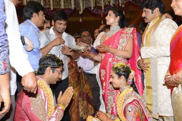 Balakrishna's Daughter Tejaswini Weds Sri Bharat Wedding Photos 