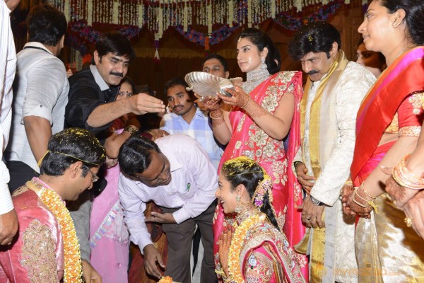 Balakrishna's Daughter Tejaswini Weds Sri Bharat Wedding Photos 