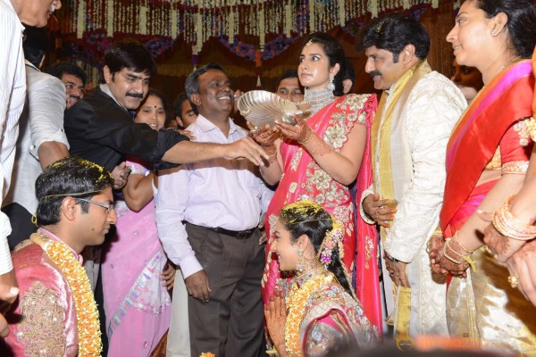 Balakrishna's Daughter Tejaswini Weds Sri Bharat Wedding Photos 