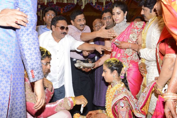 Balakrishna's Daughter Tejaswini Weds Sri Bharat Wedding Photos 