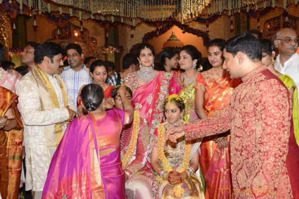 Balakrishna's Daughter Tejaswini Weds Sri Bharat Wedding Photos 