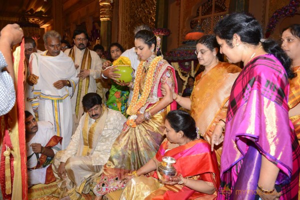 Balakrishna's Daughter Tejaswini Weds Sri Bharat Wedding Photos 