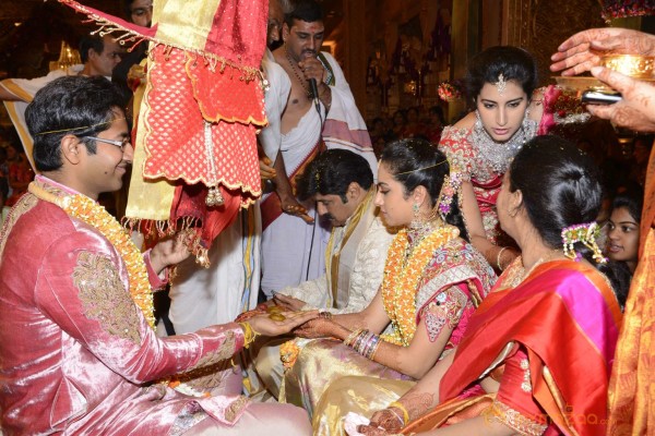 Balakrishna's Daughter Tejaswini Weds Sri Bharat Wedding Photos 