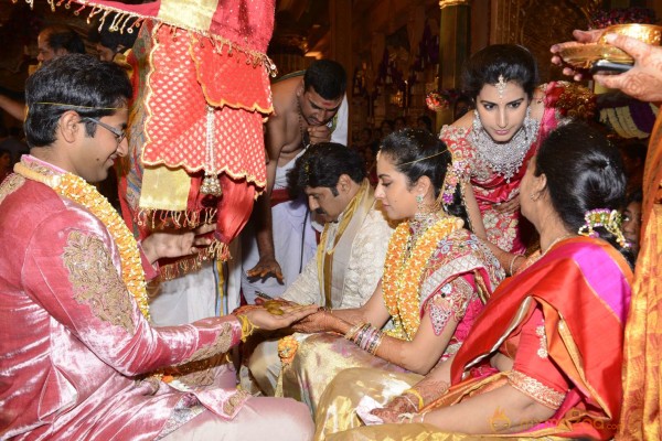 Balakrishna's Daughter Tejaswini Weds Sri Bharat Wedding Photos 