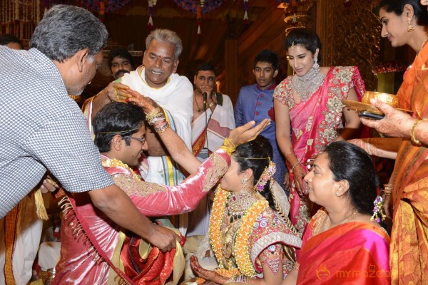 Balakrishna's Daughter Tejaswini Weds Sri Bharat Wedding Photos 