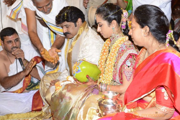 Balakrishna's Daughter Tejaswini Weds Sri Bharat Wedding Photos 