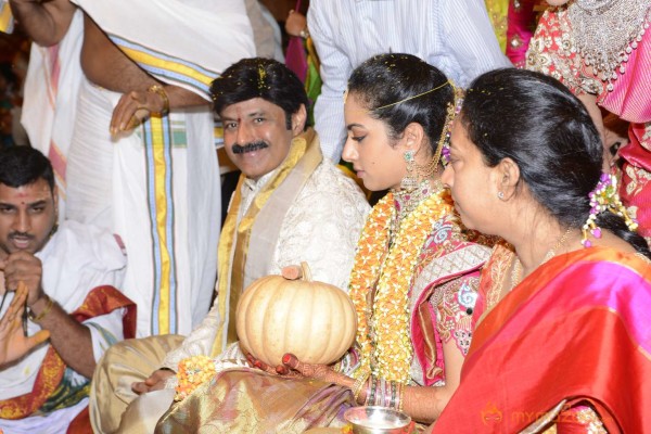 Balakrishna's Daughter Tejaswini Weds Sri Bharat Wedding Photos 