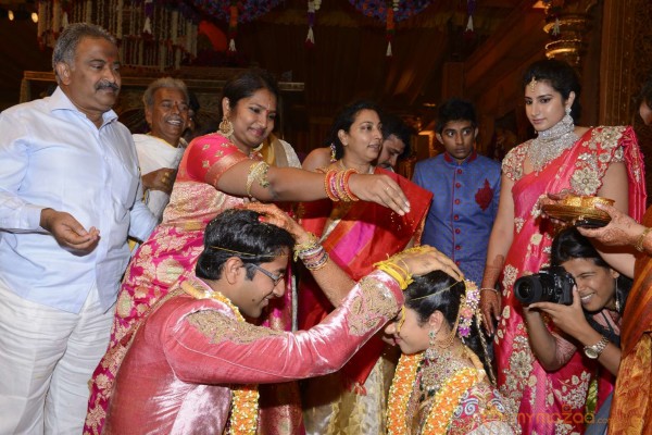 Balakrishna's Daughter Tejaswini Weds Sri Bharat Wedding Photos 