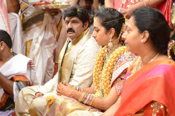 Balakrishna's Daughter Tejaswini Weds Sri Bharat Wedding Photos 