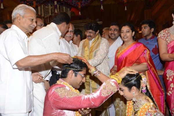 Balakrishna's Daughter Tejaswini Weds Sri Bharat Wedding Photos 