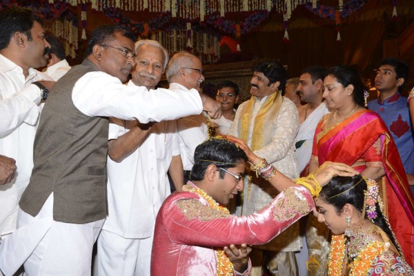 Balakrishna's Daughter Tejaswini Weds Sri Bharat Wedding Photos 