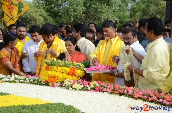 Nandamuri Family at NTR Ghat 