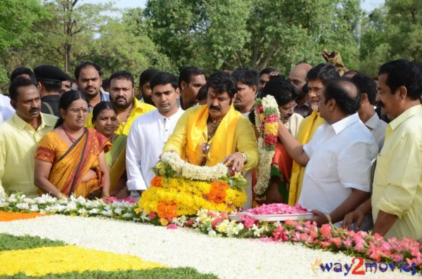 Nandamuri Family at NTR Ghat 