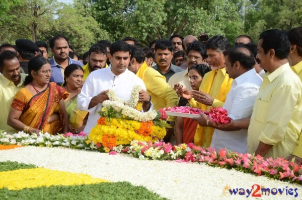 Nandamuri Family at NTR Ghat 