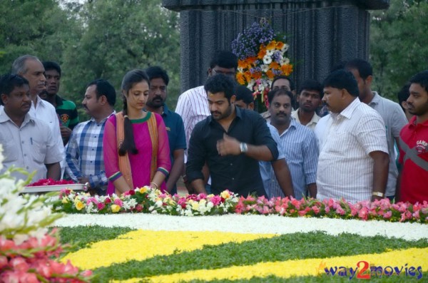 Nandamuri Family at NTR Ghat 