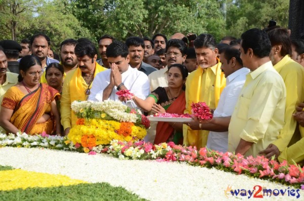 Nandamuri Family at NTR Ghat 