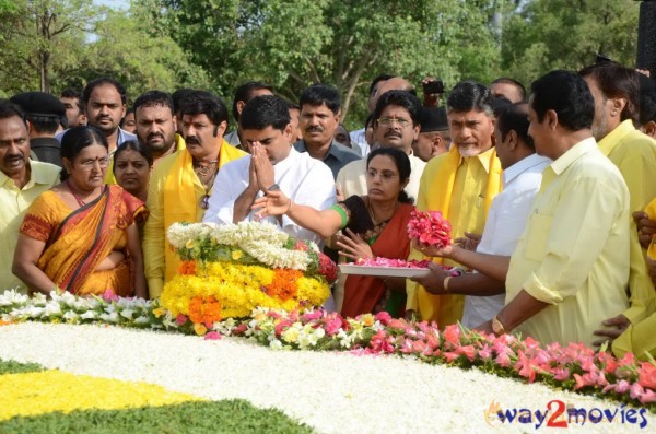 Nandamuri Family at NTR Ghat 