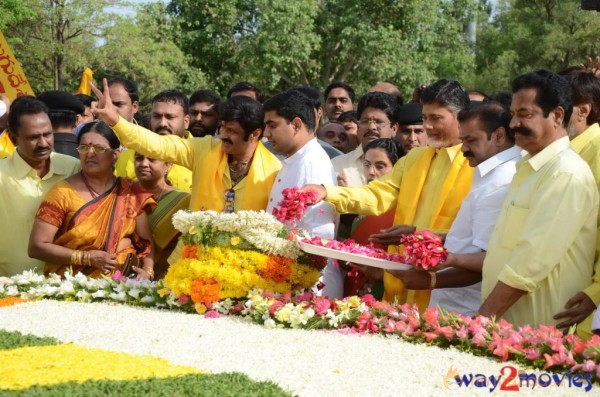 Nandamuri Family at NTR Ghat 