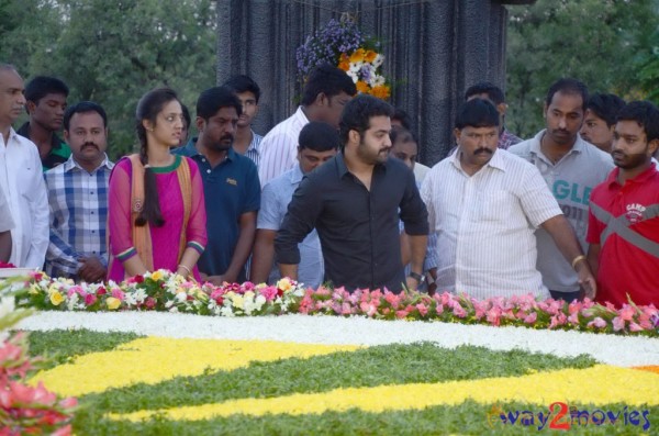 Nandamuri Family at NTR Ghat 