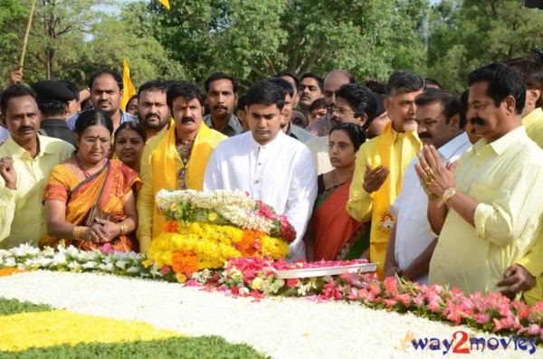 Nandamuri Family at NTR Ghat 