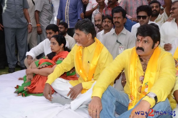 Nandamuri Family at NTR Ghat 