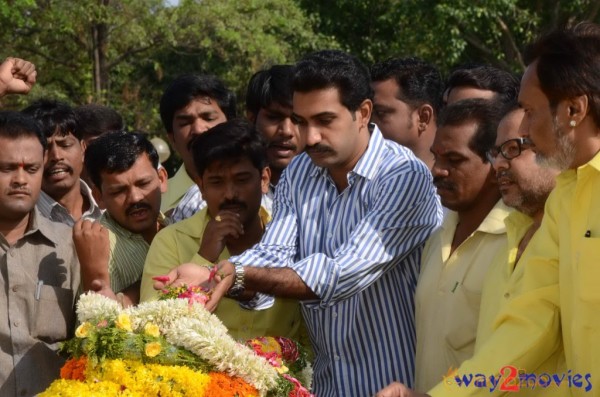 Nandamuri Family at NTR Ghat 