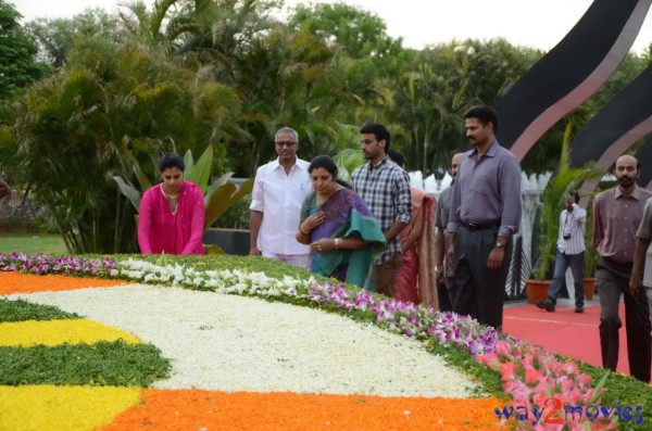 Nandamuri Family at NTR Ghat 