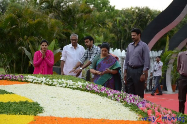 Nandamuri Family at NTR Ghat 