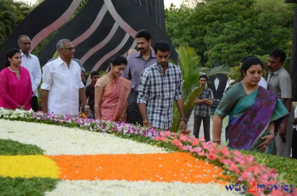 Nandamuri Family at NTR Ghat 