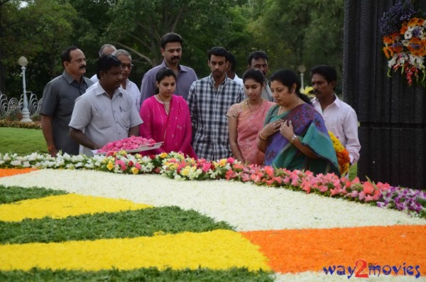 Nandamuri Family at NTR Ghat 