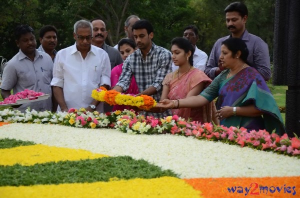 Nandamuri Family at NTR Ghat 