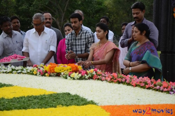 Nandamuri Family at NTR Ghat 