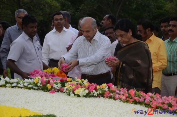 Nandamuri Family at NTR Ghat 