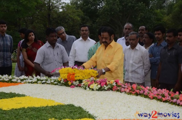 Nandamuri Family at NTR Ghat 