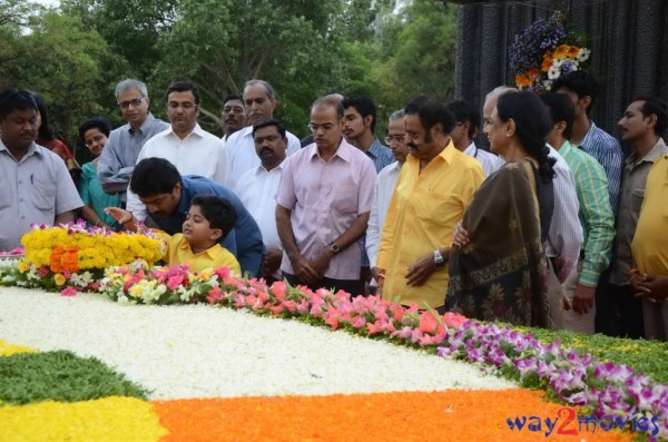 Nandamuri Family at NTR Ghat 