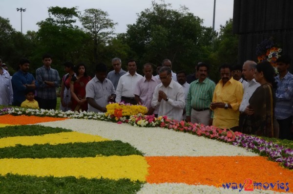 Nandamuri Family at NTR Ghat 