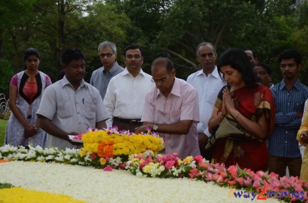 Nandamuri Family at NTR Ghat 