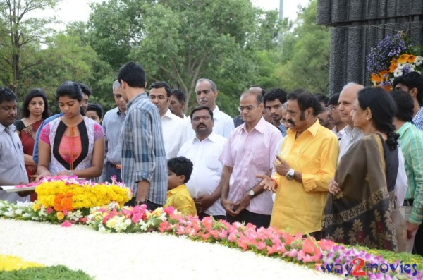 Nandamuri Family at NTR Ghat 