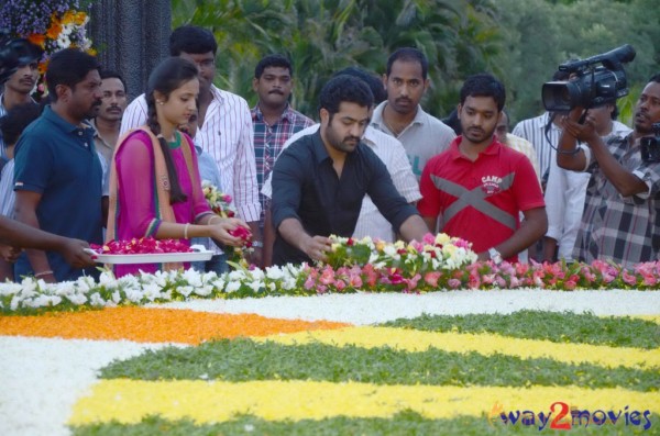 Nandamuri Family at NTR Ghat 