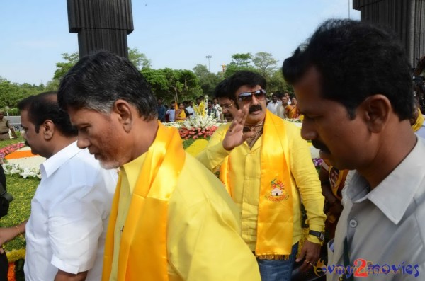 Nandamuri Family at NTR Ghat 