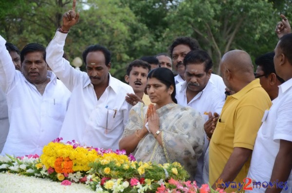 Nandamuri Family at NTR Ghat 