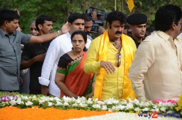 Nandamuri Family at NTR Ghat 