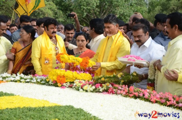 Nandamuri Family at NTR Ghat 