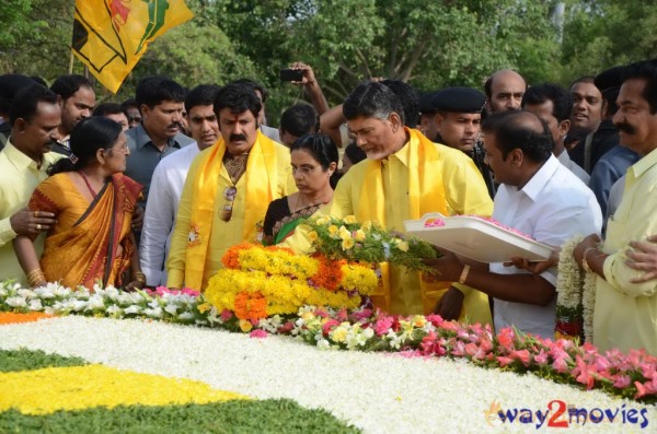 Nandamuri Family at NTR Ghat 