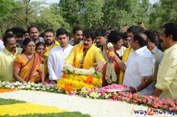 Nandamuri Family at NTR Ghat 