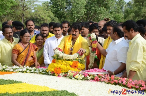 Nandamuri Family at NTR Ghat 