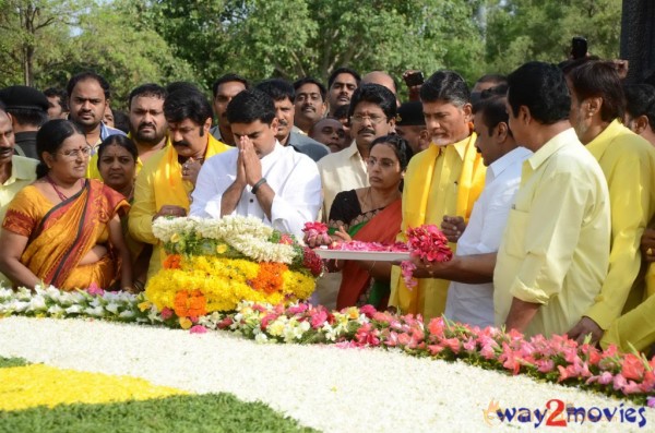 Nandamuri Family at NTR Ghat 